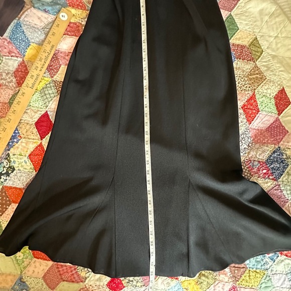 Exclusively Misook Black Knit Maxi Skirt Womens Medium Mermaid Hem Professional - Picture 7 of 7